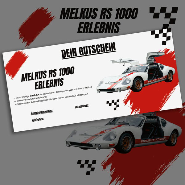 MELKUS RS1000 Erlebnis Gutschein