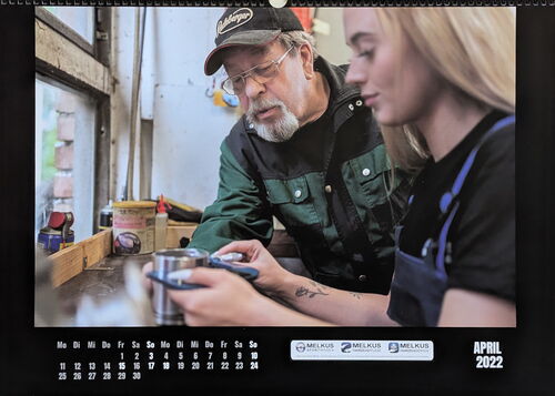 MELKUS Kalender 2022 "Hinter den Kulissen" – April